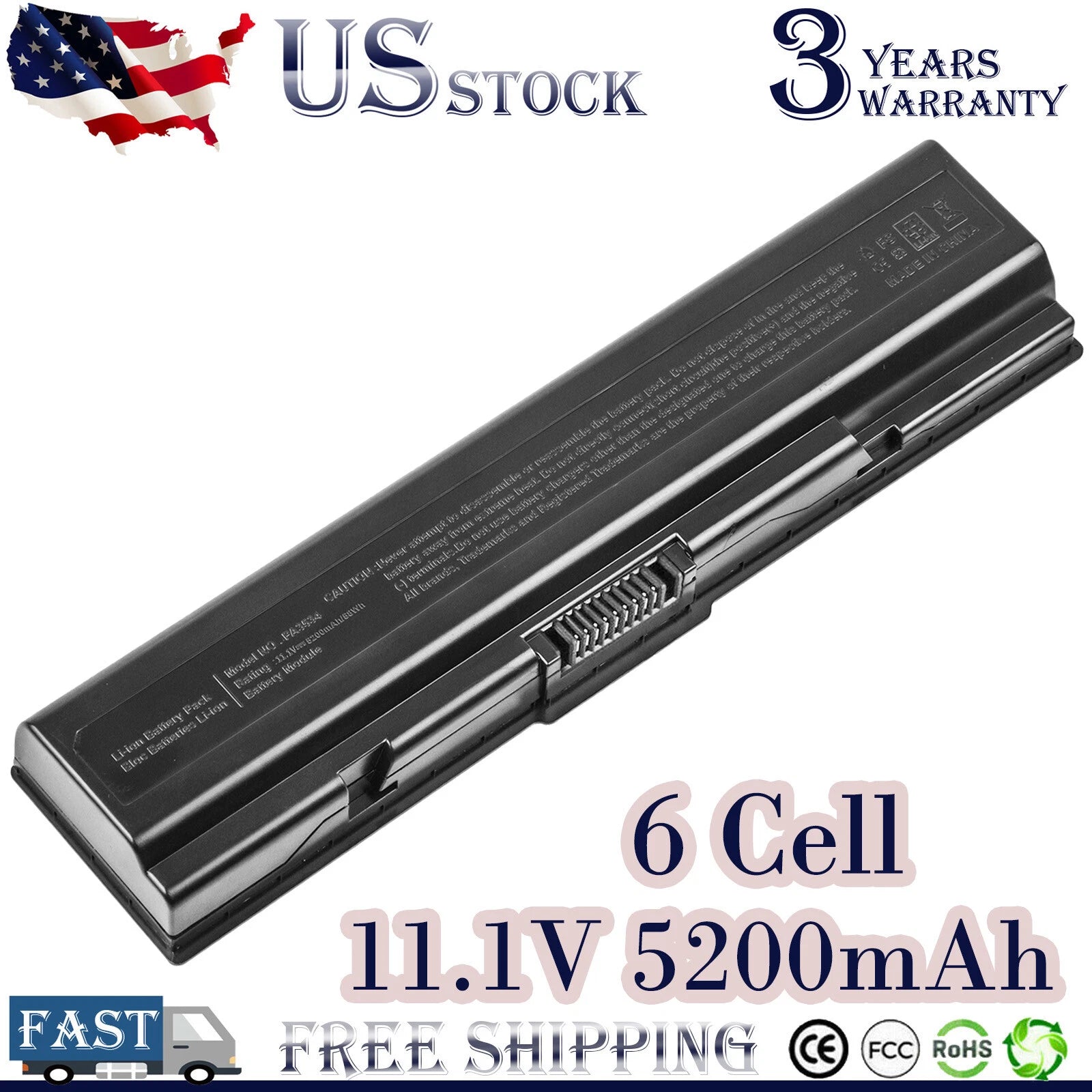 PA3534U-1BRS Laptop Battery for Toshiba Satellite A200 A210 A300 L300 L305 L505