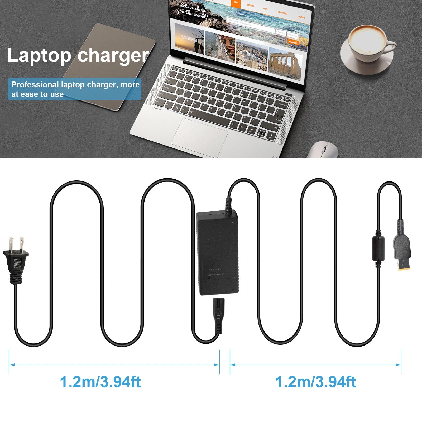 AC Adapter Laptop Charger for Lenovo Thinkpad ADLX90NDC3A PA-1900-72 PA-1900-081