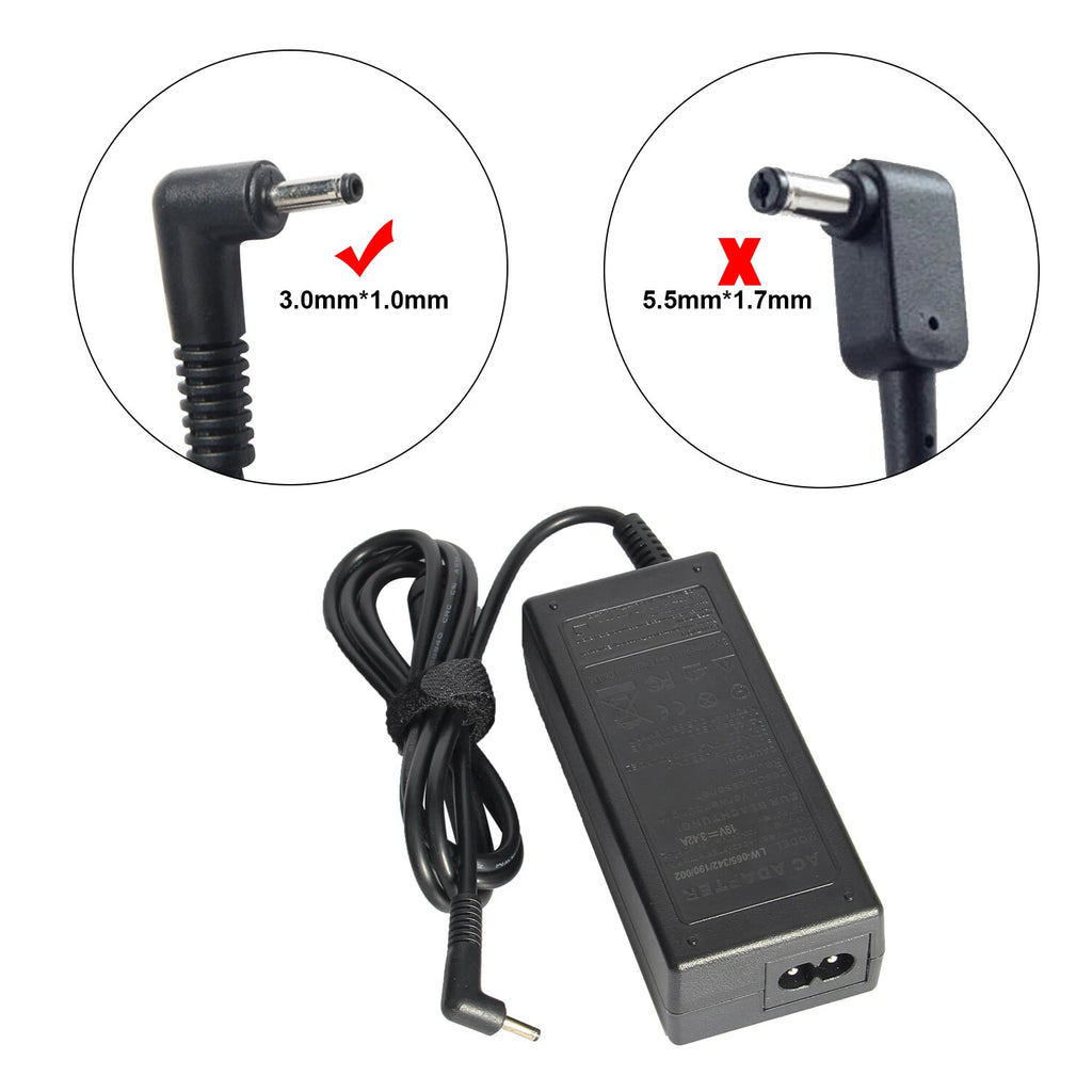 65W AC Adapter Charger for ACER Aspire 3 A315-34 A315-22 N19H1 Laptop 3.0*1.1mm
