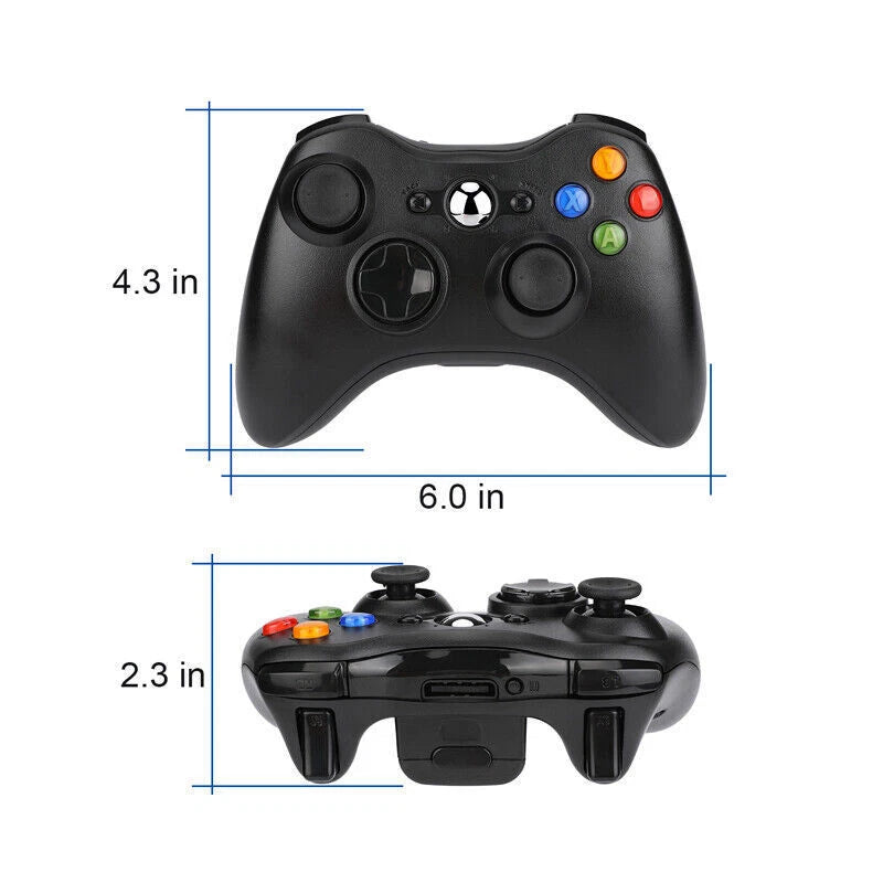 Wireless Game Controller Gamepad for Microsoft XBOX 360 & PC Windows 10 8 7