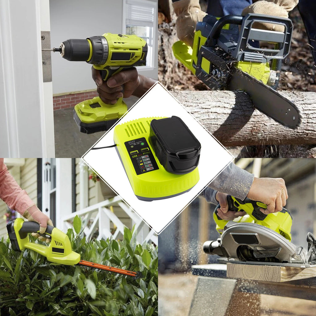 P117 Fast Charger For RYOBI 18V For One+ Plus P108 High Capacity Lithium Battery