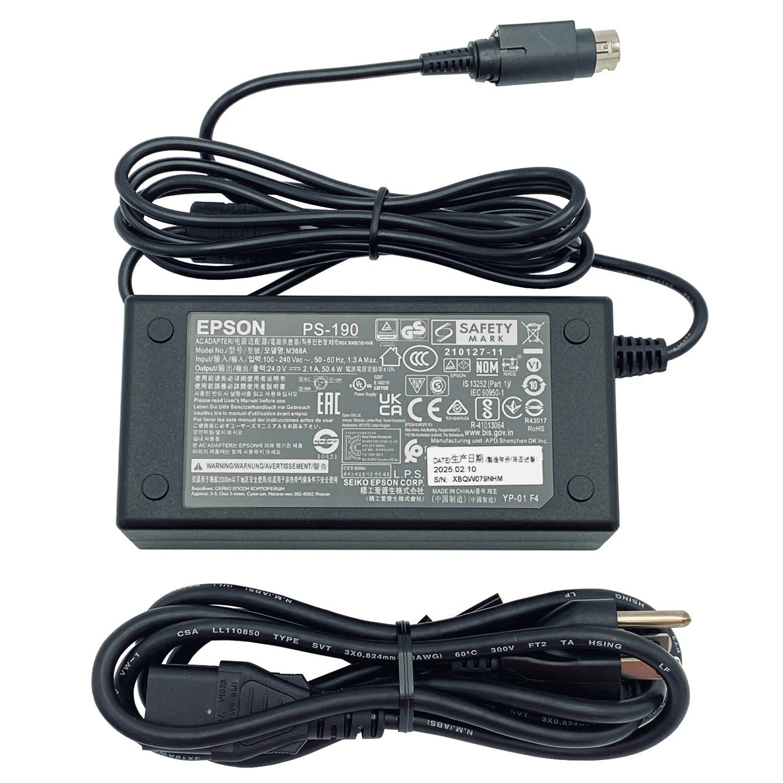 NEW ? Genuine EPSON AC Adapter For SNBC BTP-R880NP Compact POS Thermal Printer