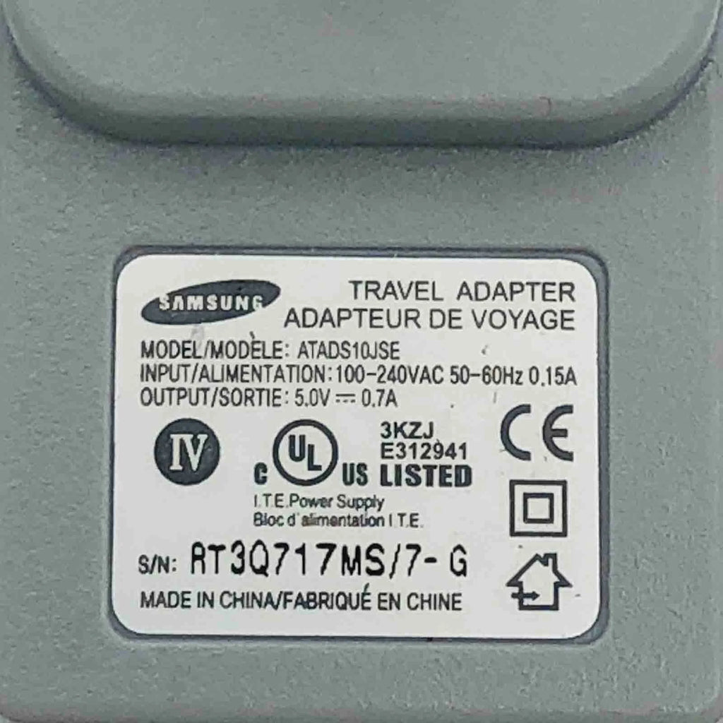 NEW Genuine Samsung AC Power Adapter ATADS10JSE Cell Phone Wall Travel 5V 0.7A