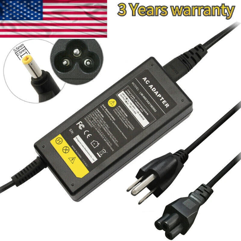 19V 3.42A 65W Laptop Charger Power AC Adapter For Toshiba Laptop l755 s5242gr