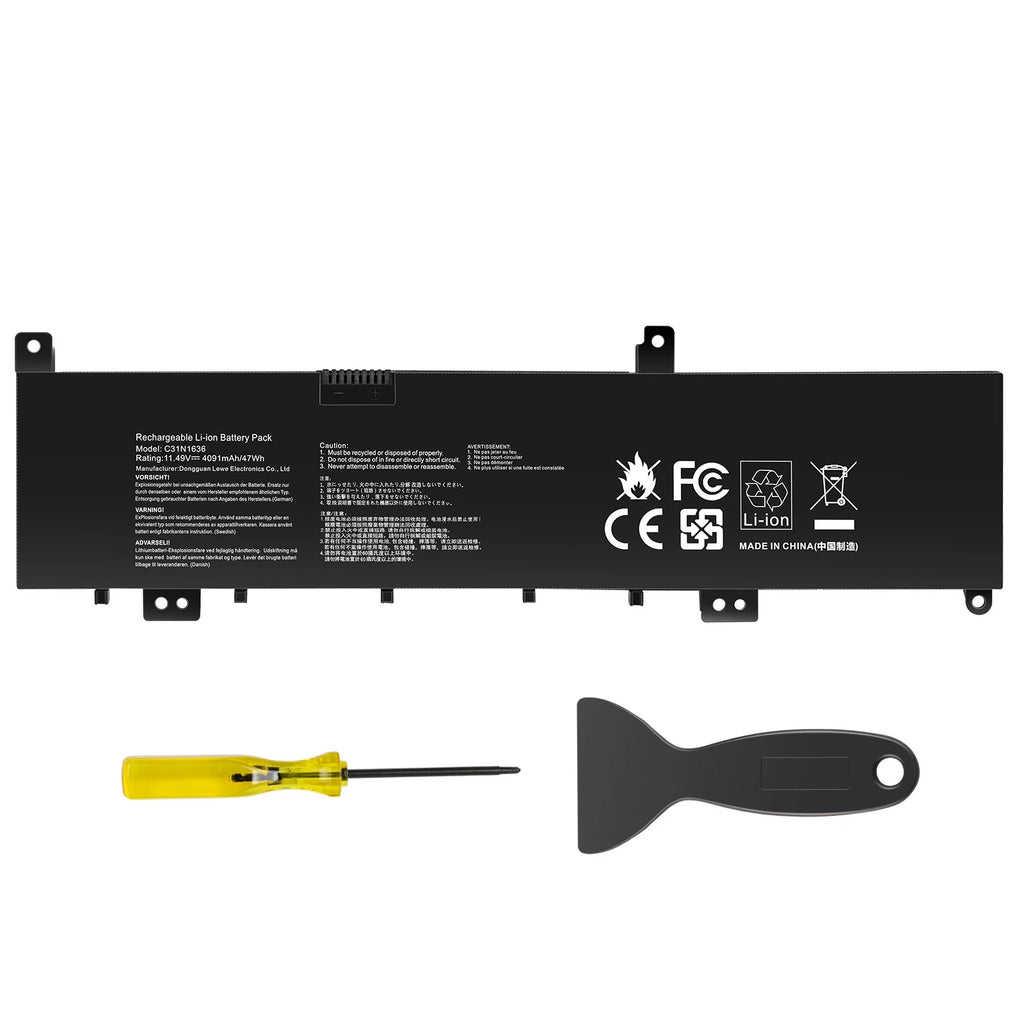 C31N1636 Battery For Asus VivoBook Pro N580VN M580VD NX580VD X580VN Series 47Wh
