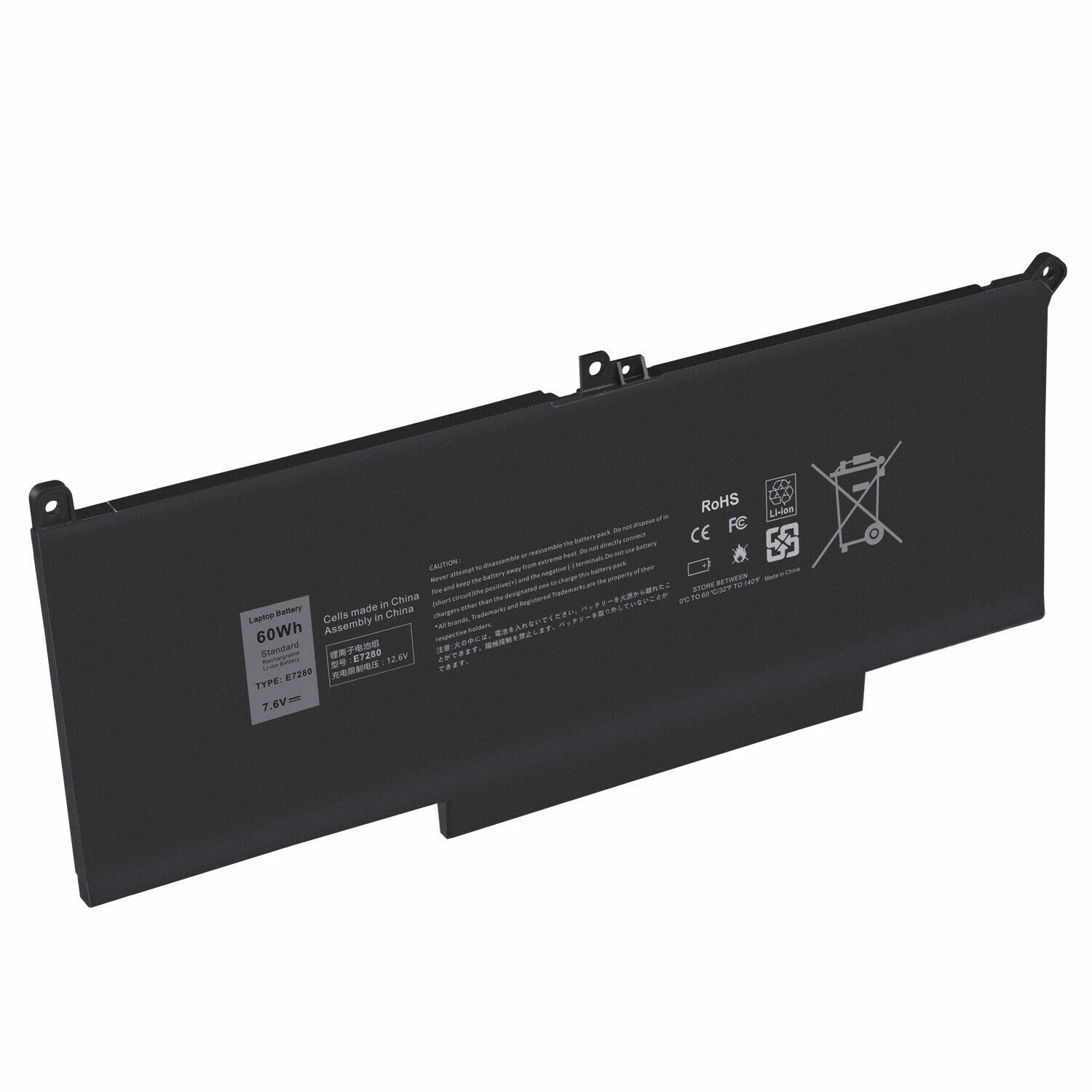 Battery for Dell Latitude 12 13 14 Series E7280 E7290 E7380 E7390 E7480 E7490