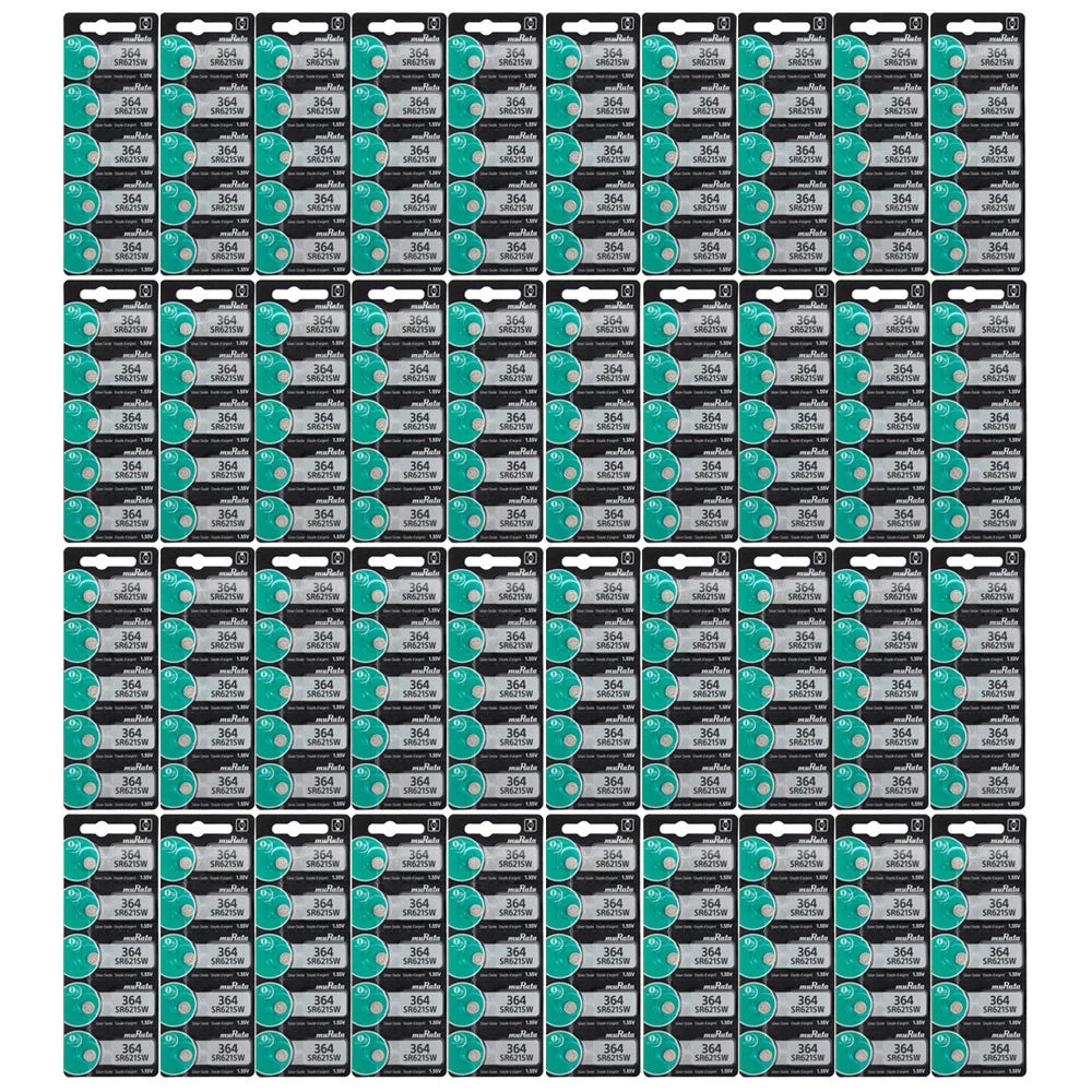 200 PCS Murata Replaces Sony 364 WATCH BATTERIES SR621SW SR621W
