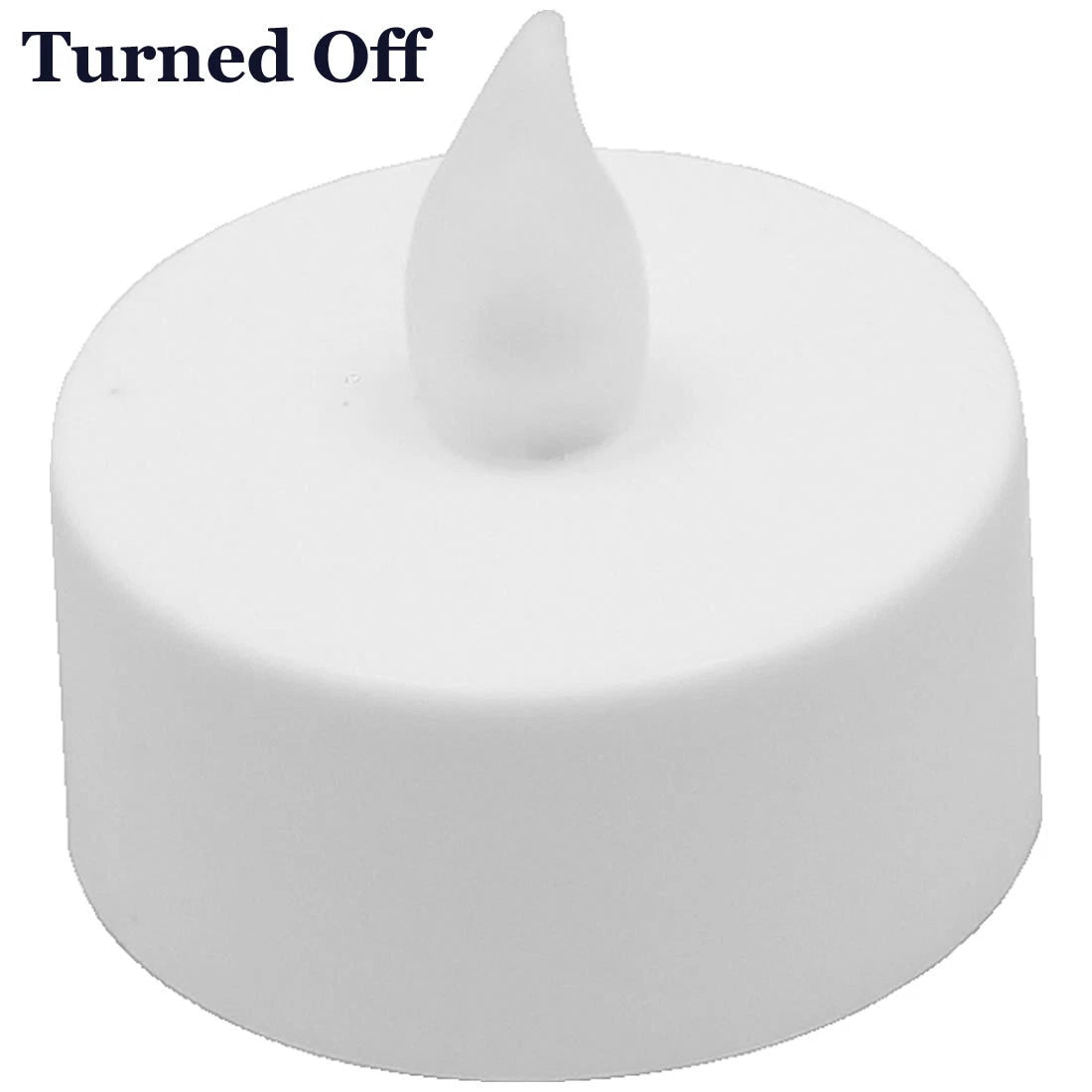 Qty 10 Battery Operated, Flickering AMBER LED Tealights Tea Lights Flameless