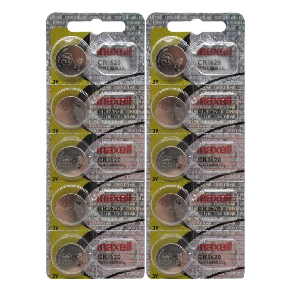 CR1620 Maxell CR 1620 3v Lithium 10 Batteries Hologram