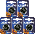 5 CR2430 2430 DL2430 Renata Lithium Watch Batteries Exp 03/2020