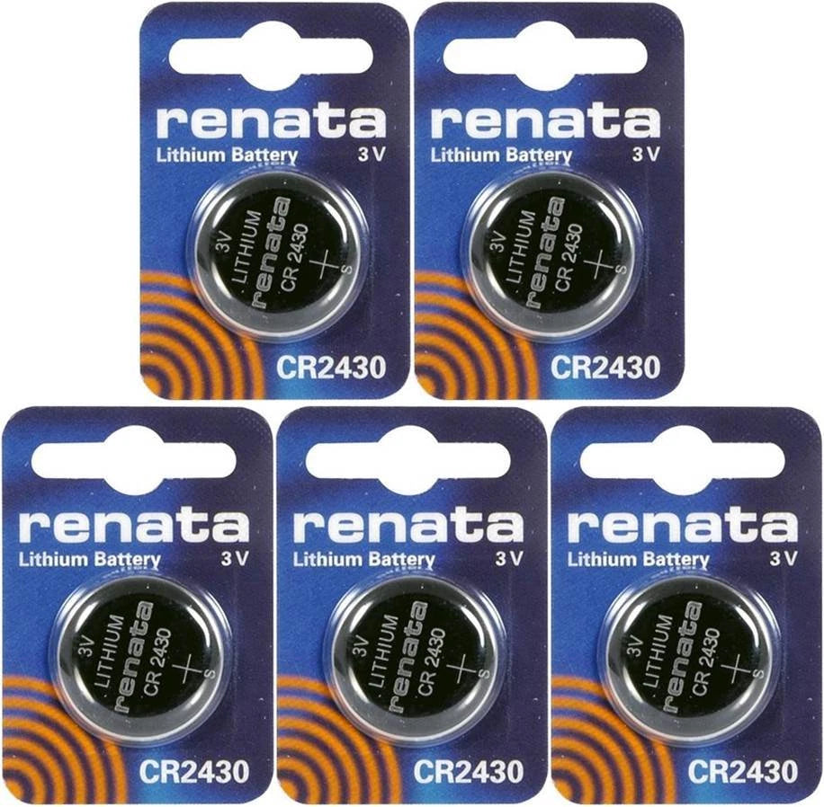 5 CR2430 2430 DL2430 Renata Lithium Watch Batteries Exp 03/2020