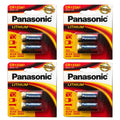 4x 2pk Panasonic 3V CR123 Photo Battery Compatible With 5018LC BR2/3A VL123A