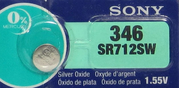 Sony SR712SW 1.55V Watch Batteries x 4