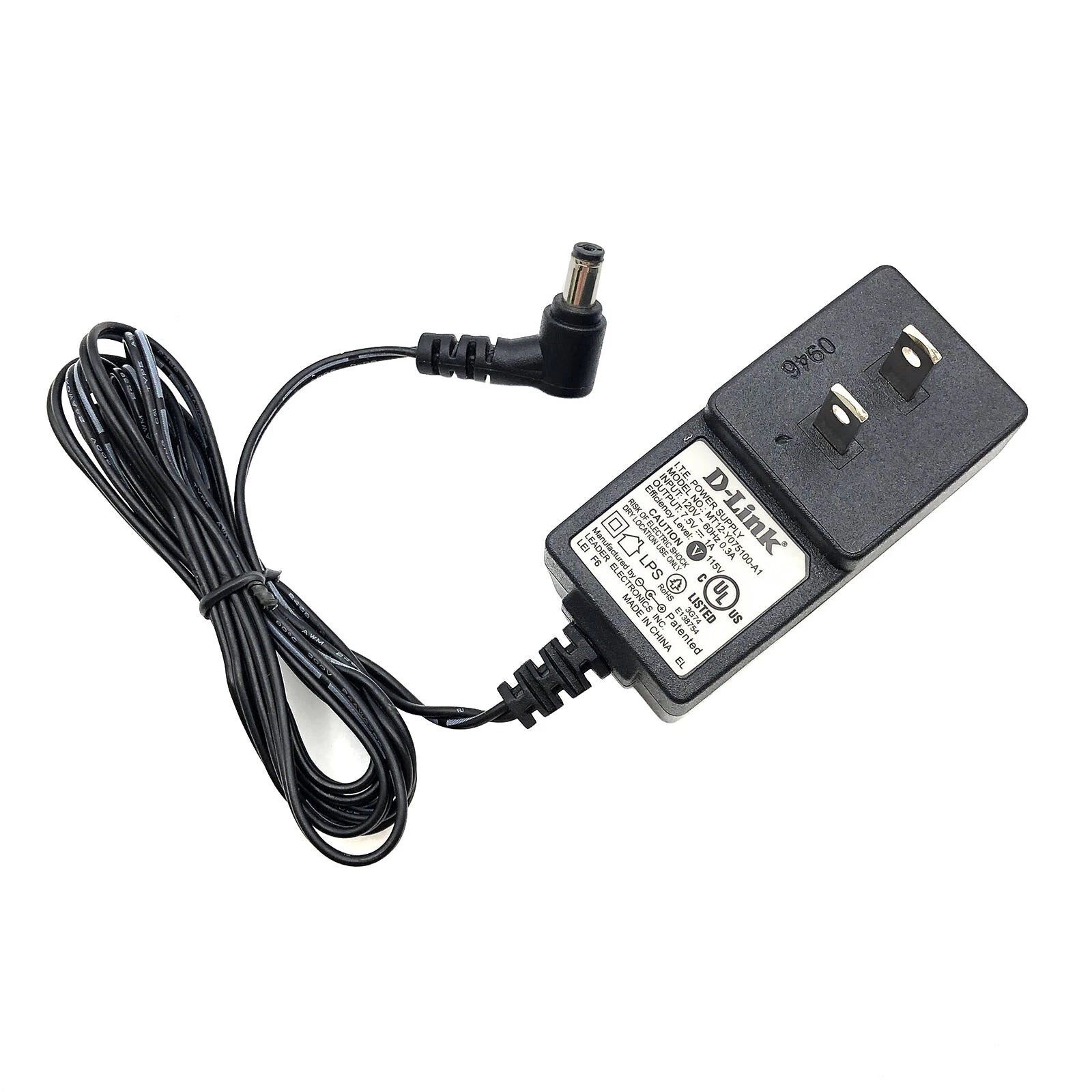 NEW Original D-Link MT12-Y075100-A1 AC/DC Wall Power Supply Adapter 7.5V 1A OEM