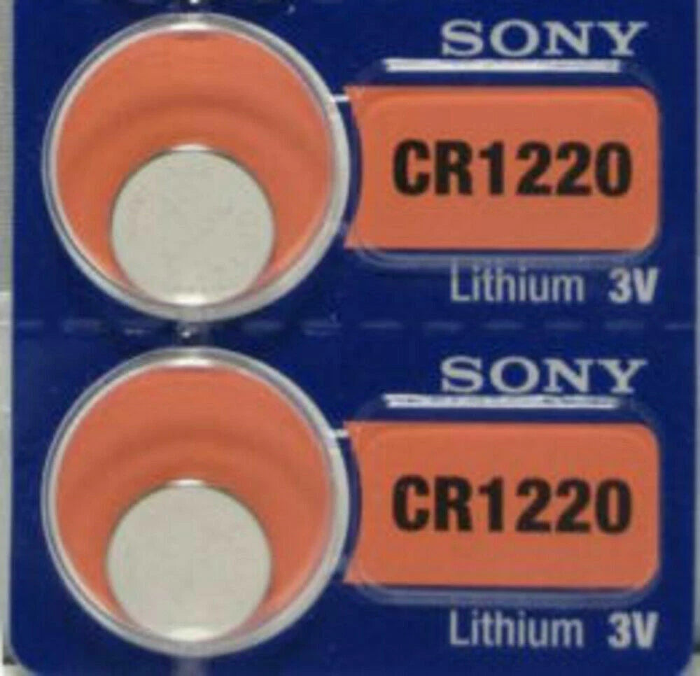 CR 1220 SONY LITHIUM BATTERIES (2 piece) 3V Watch New Authorized Seller