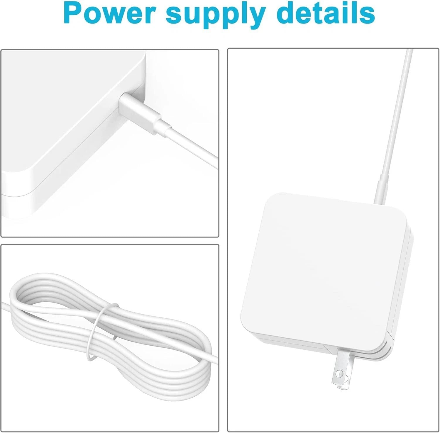 MacBook Pro Charger 61W/67W USB-C Charger Power Adapter For MacBook Air A1708