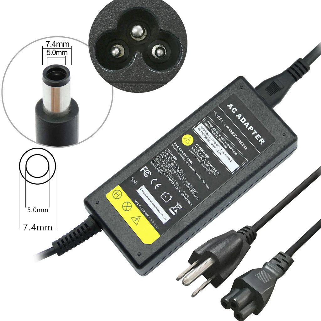For HP 2000 Series Laptop Notebook AC Adapter Power Cord Charger 18.5V 3.5A 65W