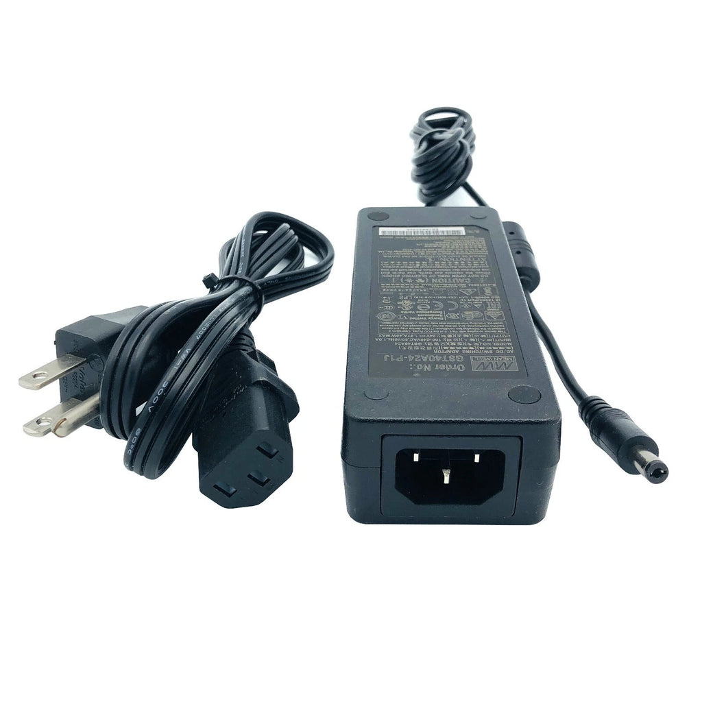NEW Genuine Mean Well GST40A24-P1J AC Adapter 24V 1.67A Power Supply 5.5x2.0 Tip