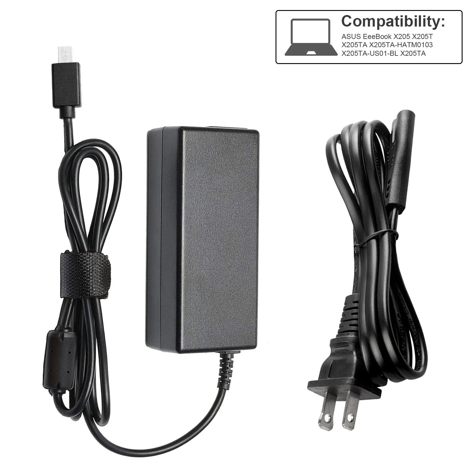 33W AC Adapter Charger For ASUS Eeebook X205 X205T E200HA E200 L200HA L200H L200