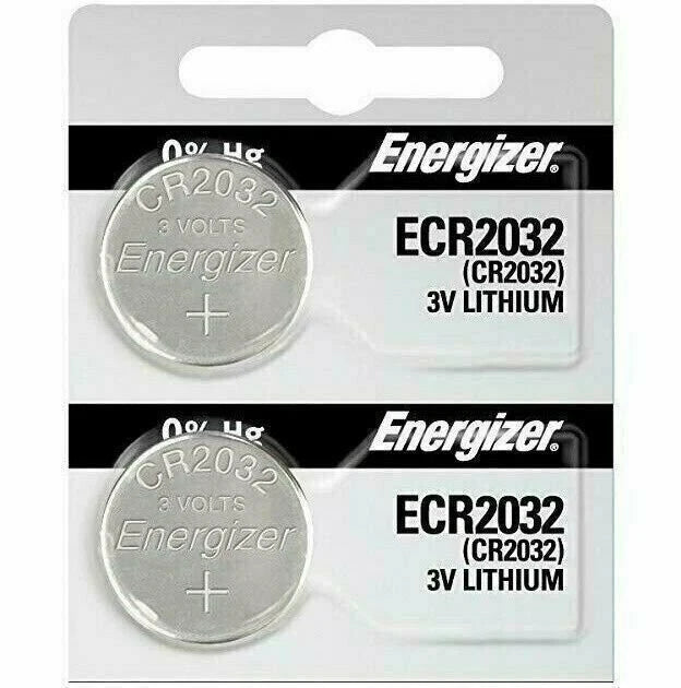 2 Piece Fresh ENERGIZER CR2032 WATCH BATTERIES 3V LITHIUM CR 2032 DL2032 BR2032