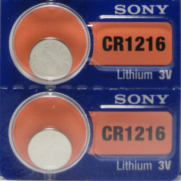 CR 1216 SONY Lithium 3V CR1216 Coin 2 Batteries