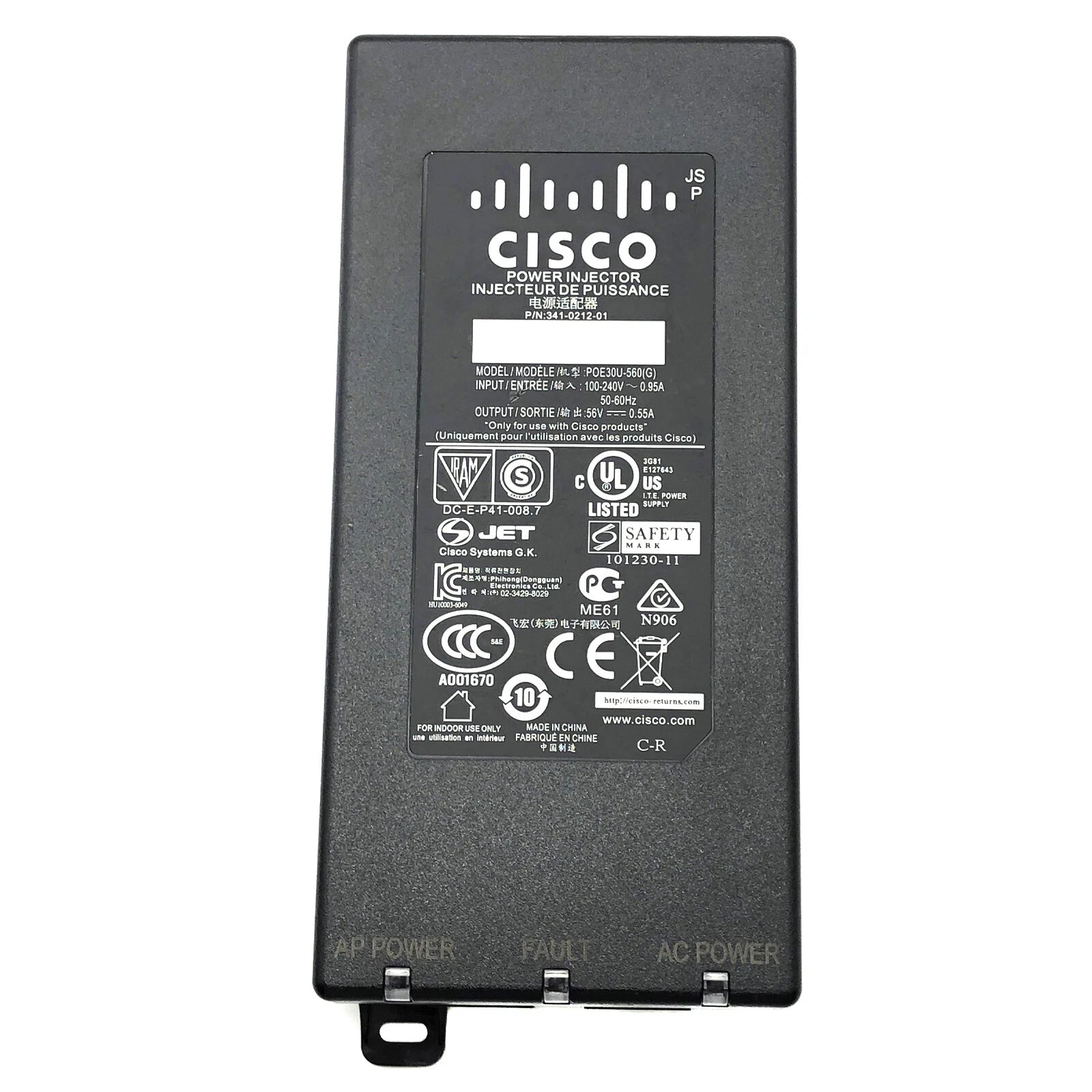 NEW Genuine Cisco Power Injector For Aironet AIR-PWRINJ4 Wireless Access Point