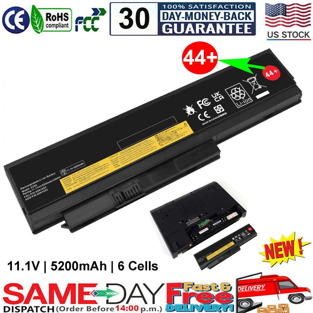 44+ Battery For Lenovo ThinkPad X220 X220i X220s X230 X230i 0A36307 0A36281 NEW
