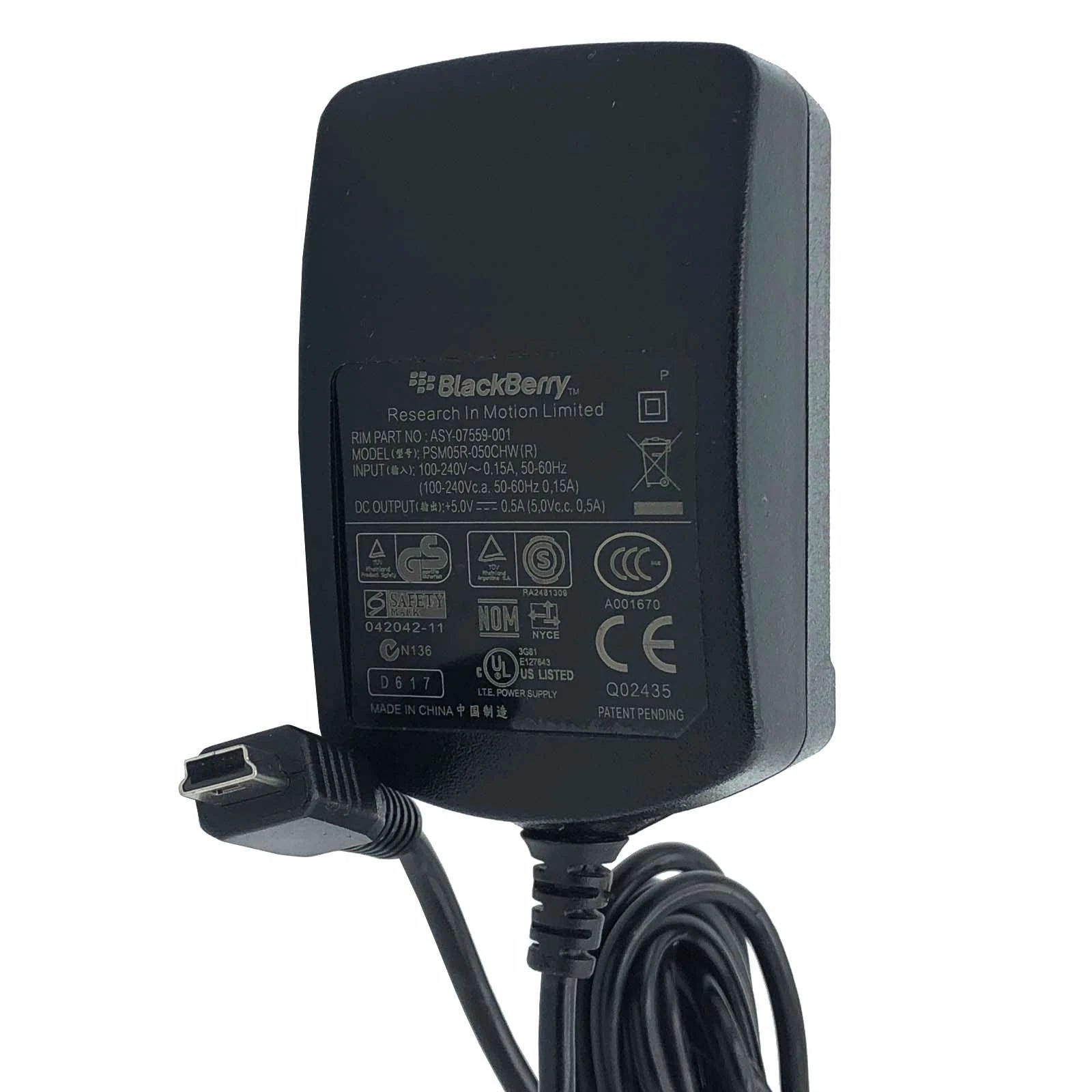 NEW Original BlackBerry Home Wall Travel Charger for BlackBerry Bold 9000 Phone