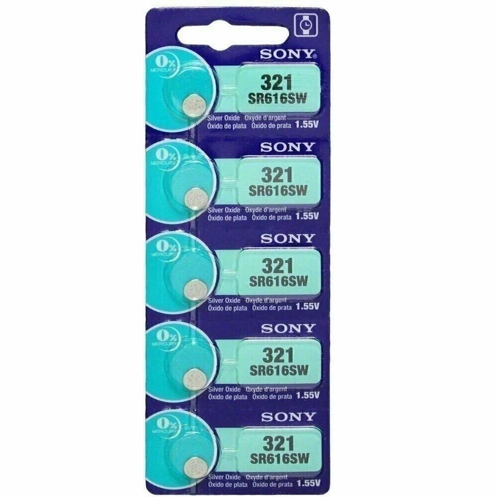 10 NEW SONY 321 SR616SW SR616W WATCH BATTERY