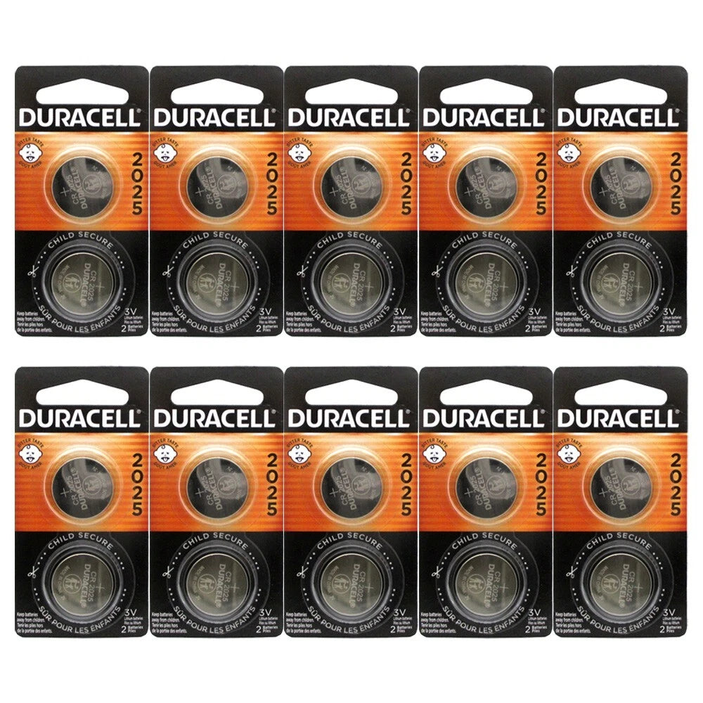 CR2025 ECR2025 DL2025 3v Duracell 20 Batteries