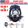 15 in 1 Gas Mask Respirator 6800 Facepiece Full Face Protect For Spray Painting