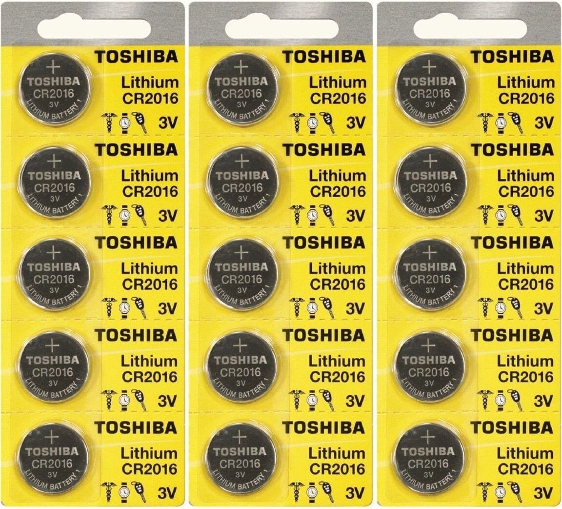 5 New Original Toshiba CR2016 CR 2016 3V LITHIUM BATTERY BR2016 DL2016 Watch