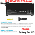 ?PG06XL Laptop Battery For HP Omen 5 Air 15-dh 15-dh0000nx HSTNN-DB9F L48431-2C1