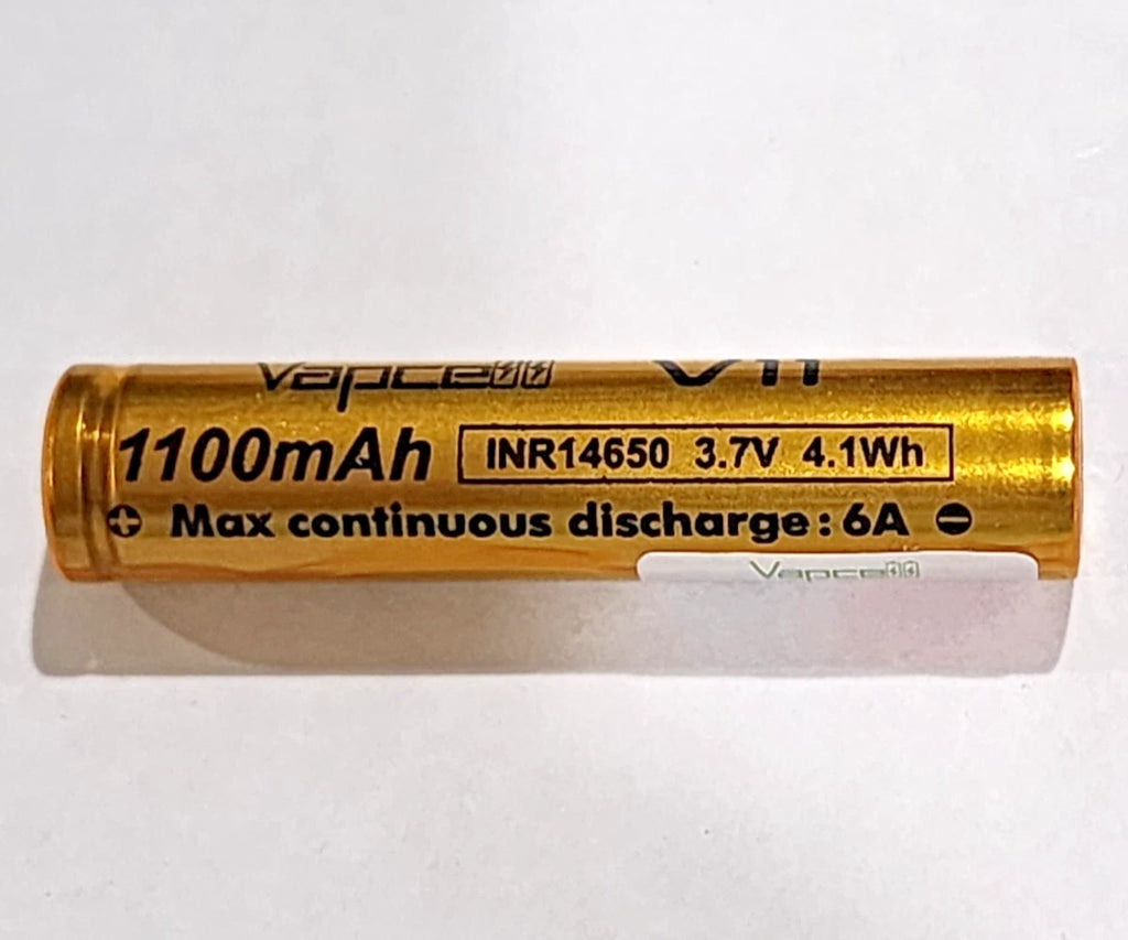 1 x 14650 3.7V 1100mAh 14650 6A Rechargeable Li-ion Battery Flat Top