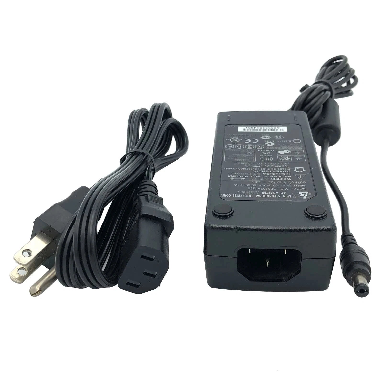 NEW Genuine Li Shin 18W AC Power Adapter LSE0107A1230 Charger 12V 2.5A
