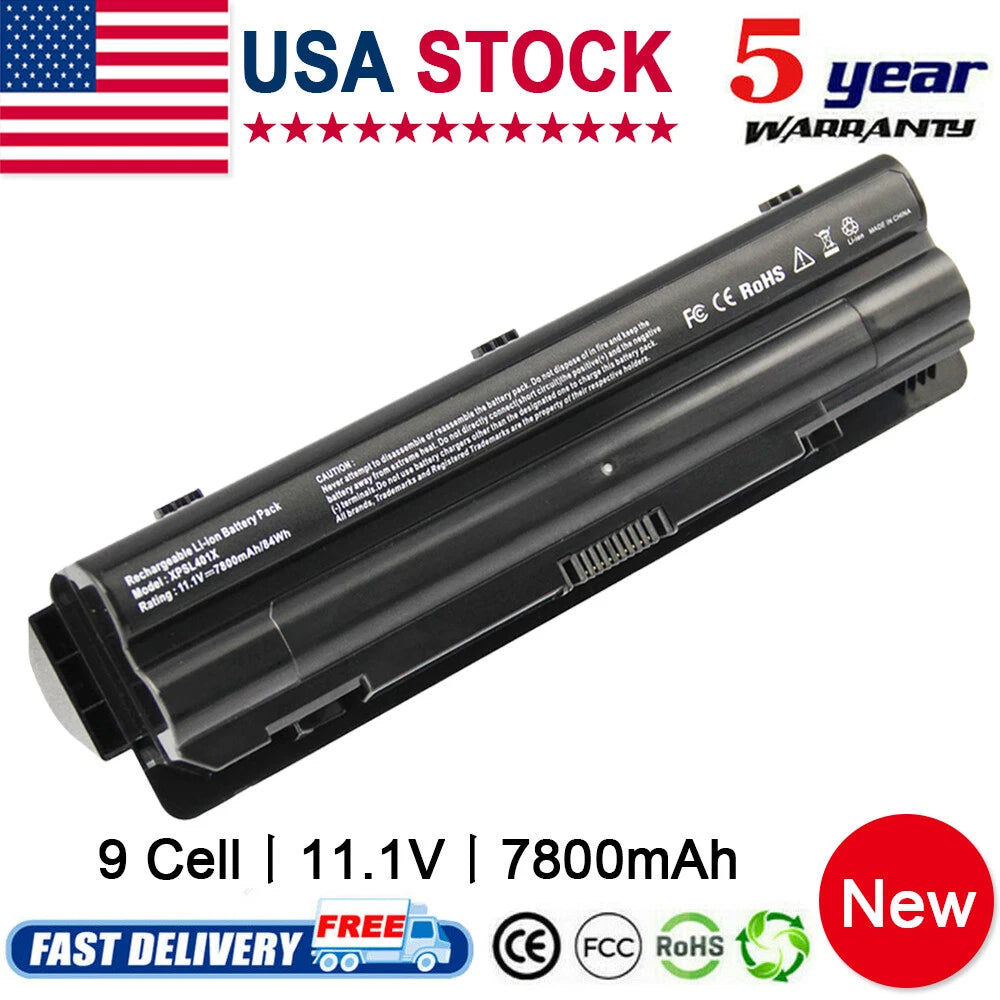 9CELL Laptop Battery for Dell XPS 14 15 17 L502x L702x JWPHF J70W7 R795X WHXY3 C