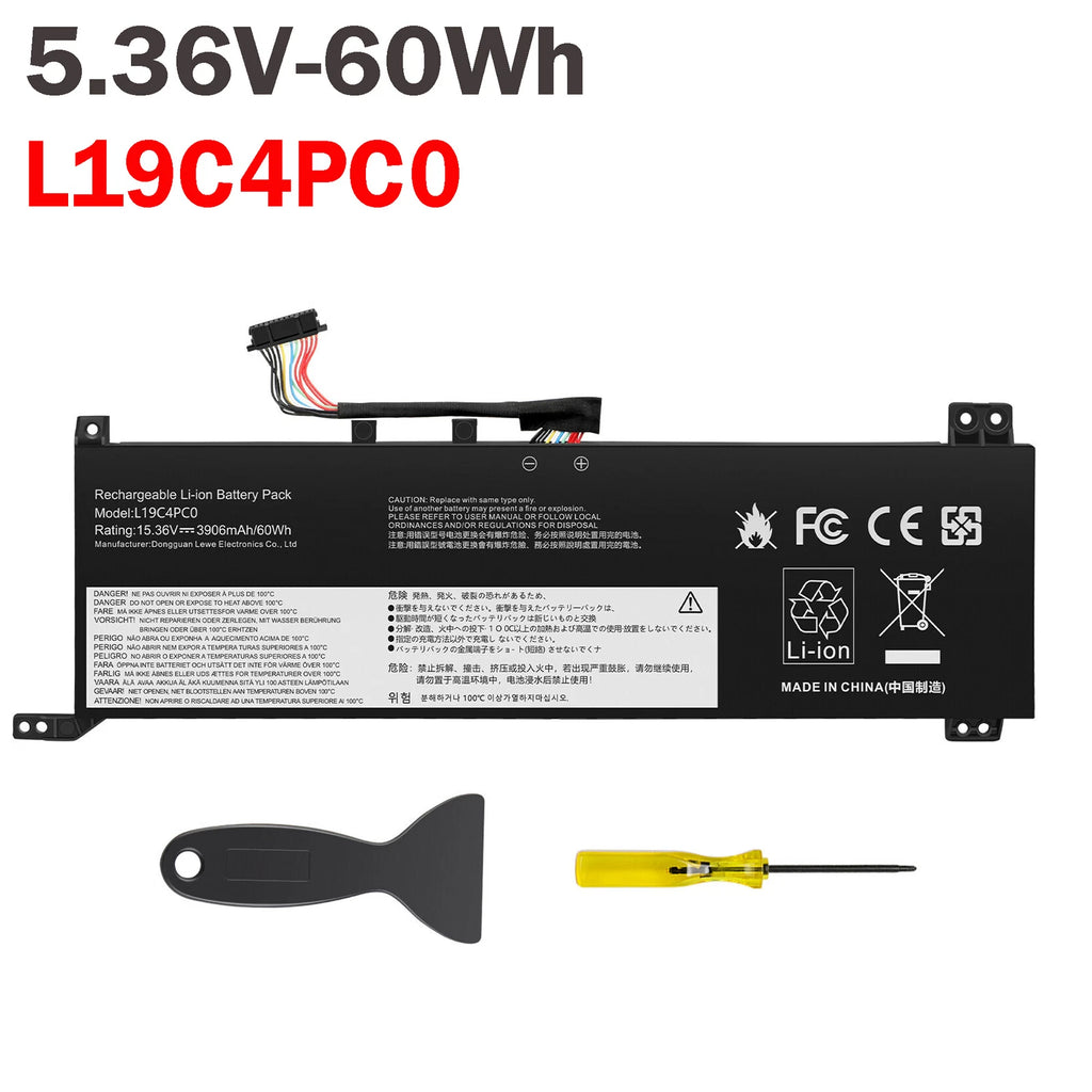 ?L19C4PC0 Battery For Lenovo Legion 5P-15IMH05 5-15IMH05 5-15ARH05 L19M4PC0 60WH