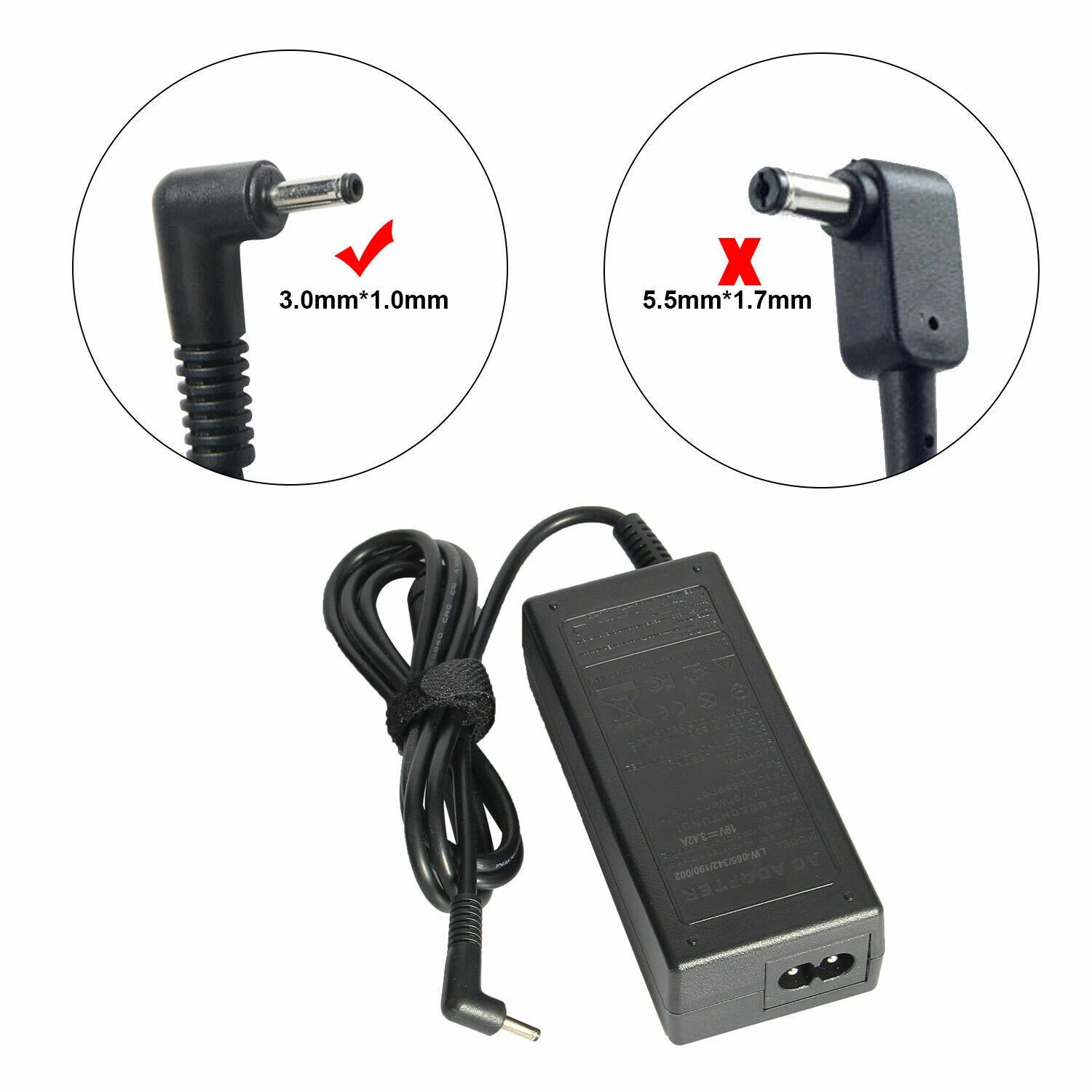 65W AC Power Adapter Charger For Acer Aspire 3 A315-23 A315-35 A314-22 A315-22