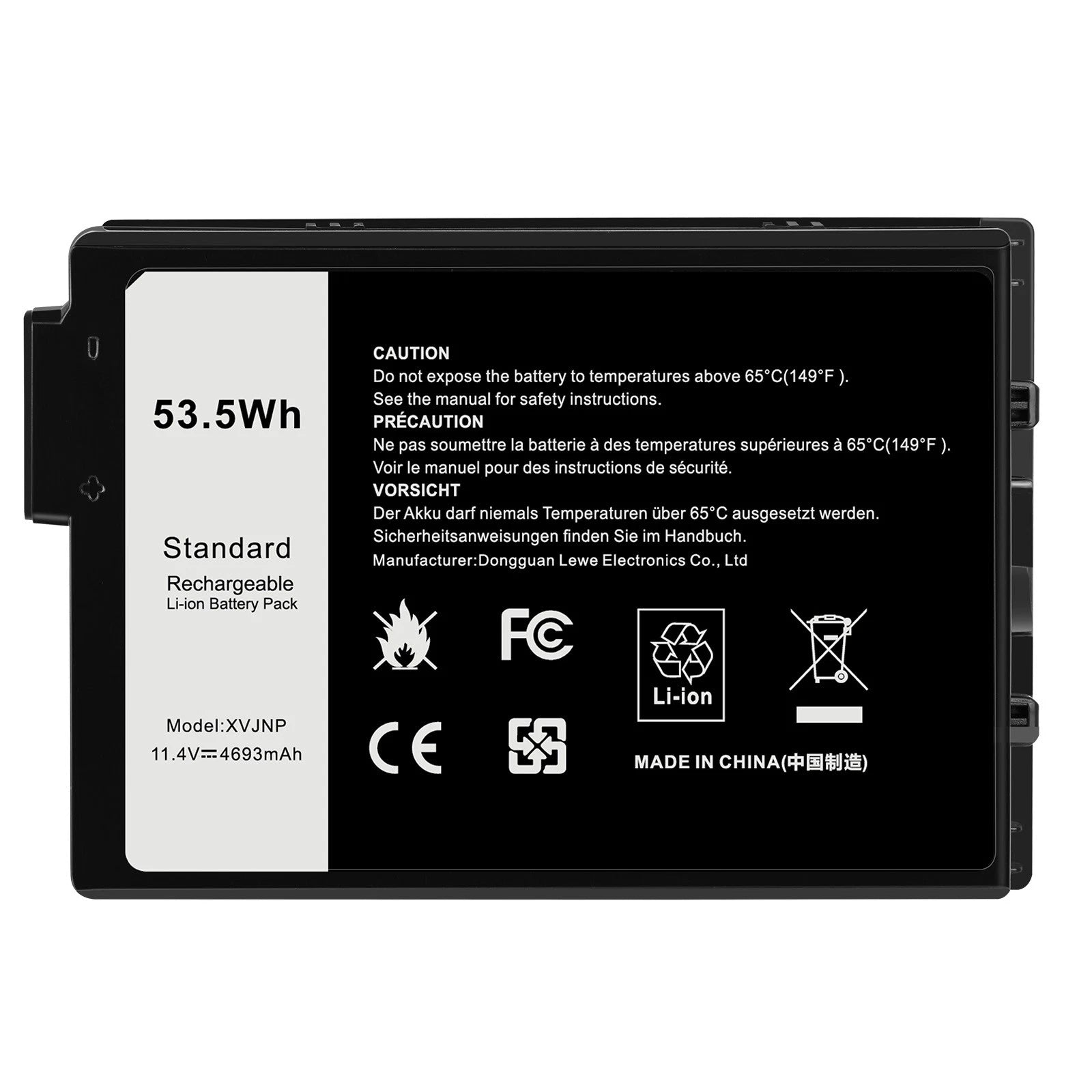 ?XVJNP Battery For Dell Latitude 5430 7330 Rugged Extreme 6JRCP 451-BCWQ M0TN3