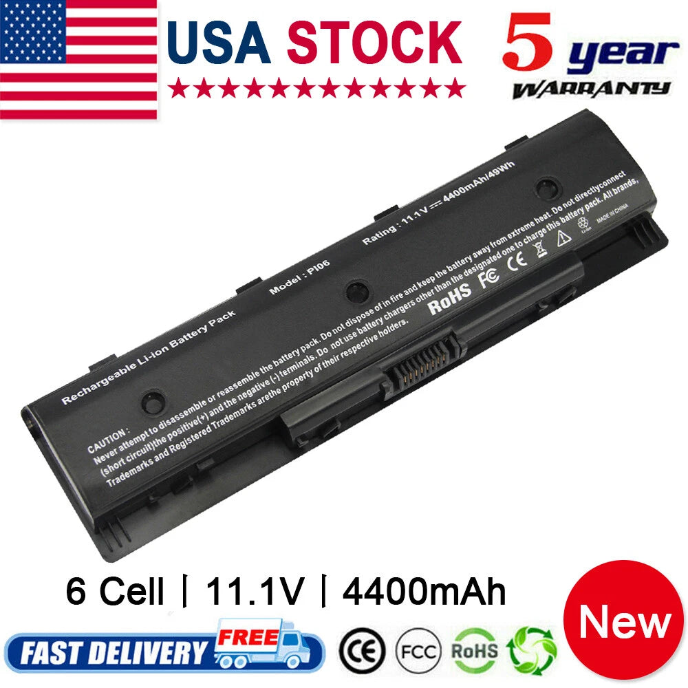 6 Cell PI06 Battery for HP envy 15 17 Touchsmart M7-J010DX hstnn-yb40 710417-001