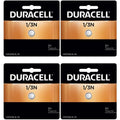 4 x Duracell 1/3N, DL1/3N, CR1/3, 2L76 Photo Lithium 3V Battery