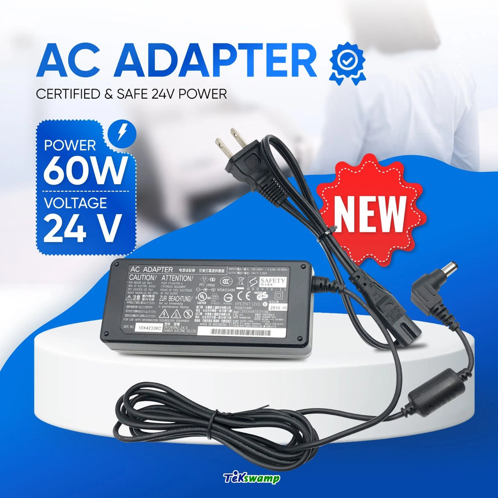 NEW Genuine Fujitsu AC Charger Adapter for Fujitsu Image Scanner FI-Series