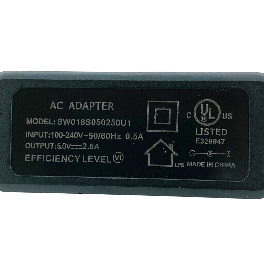 New AC/DC Adapter SW018S050250U1 Wall Power Supply 5V 2.5A Charger 3.5x1.35mm
