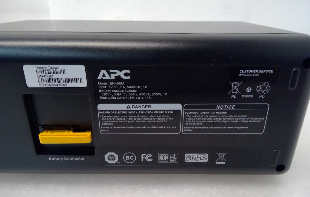 OPEN BOX APC BN450M Back-UPS 450VA/255W Battery Backup Surge Protector