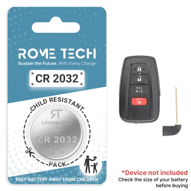 Key Fob Battery Replacement for Toyota Prius Prime 2022 2021 2020 2019 2018 2017