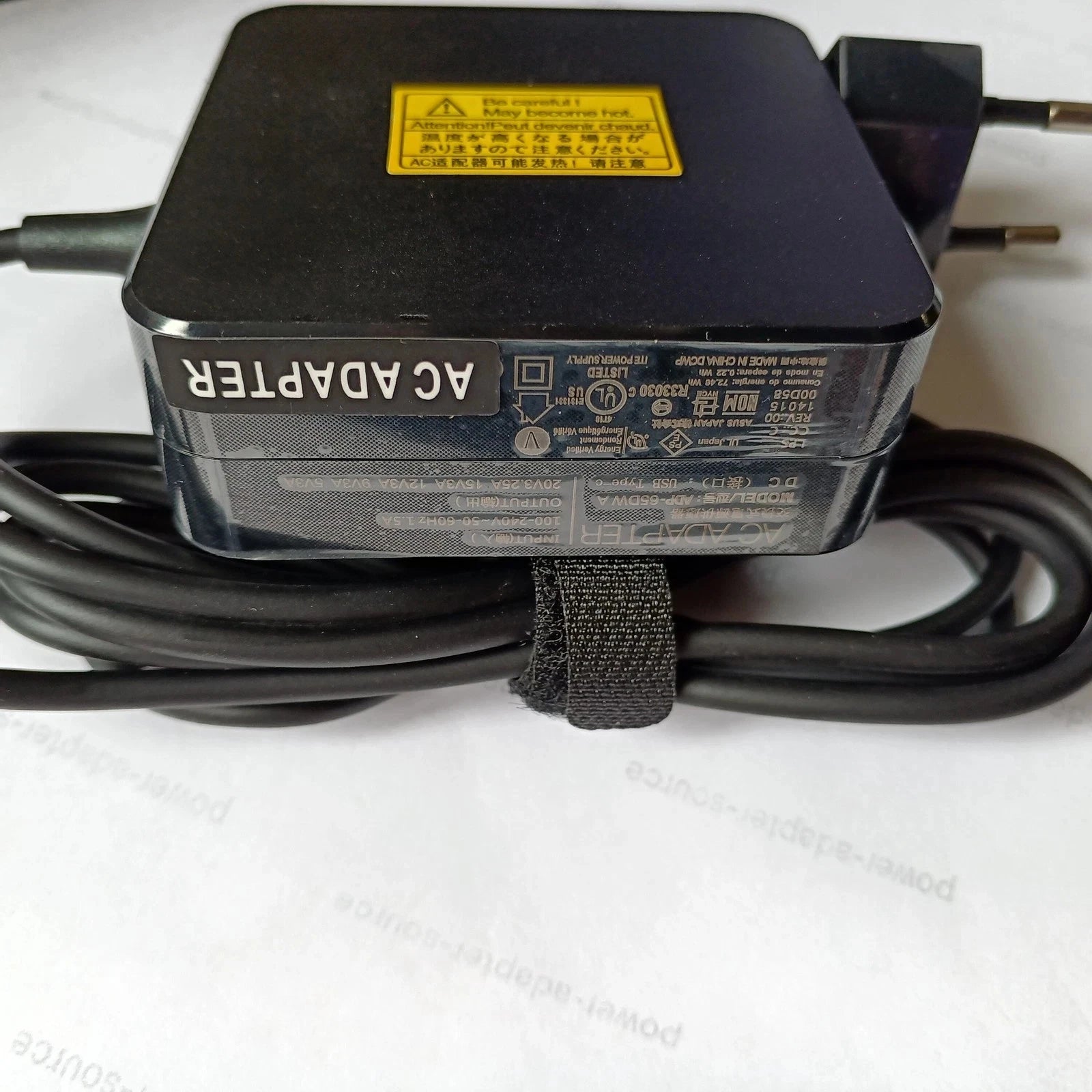 Genuine 65W Type-C ASUS AC Adapter Charger ZenBook Chromebook Transformer NEW