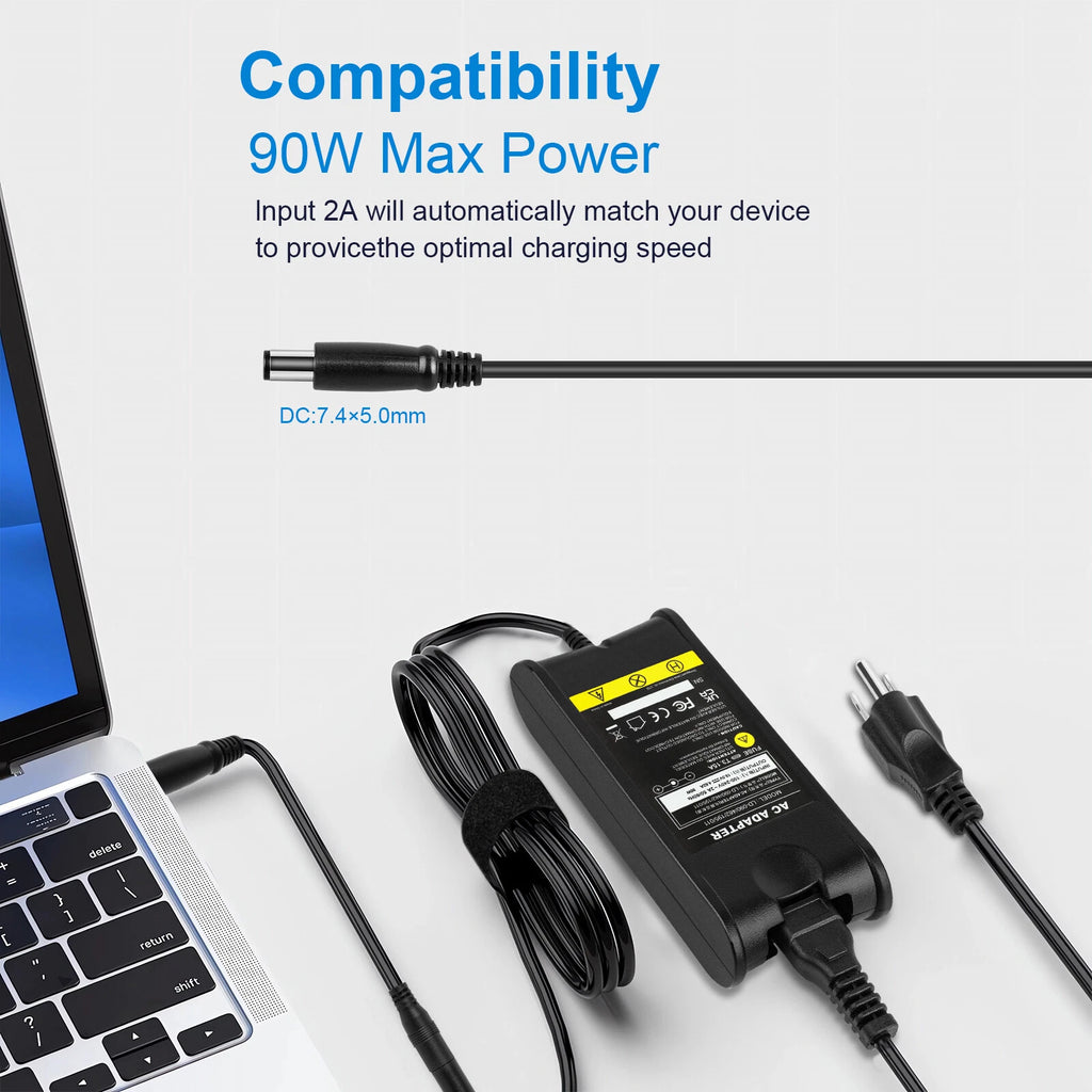 90W Charger For Dell Latitude Series Laptop AC Adapter Power Supply 19.5V 4.62A