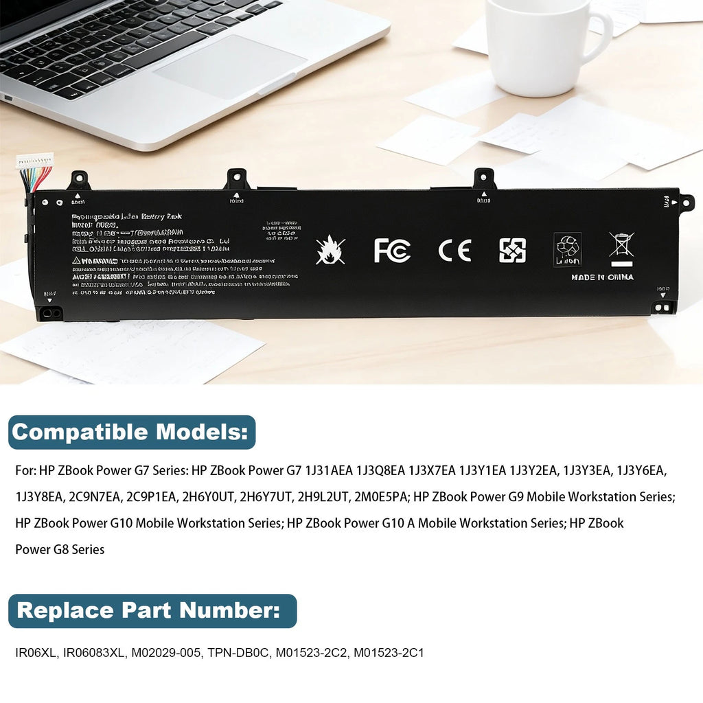 IR06XL M02029-005 Battery for HP ZBook Power G7 G8 G9 G10 Mobile Workstation New