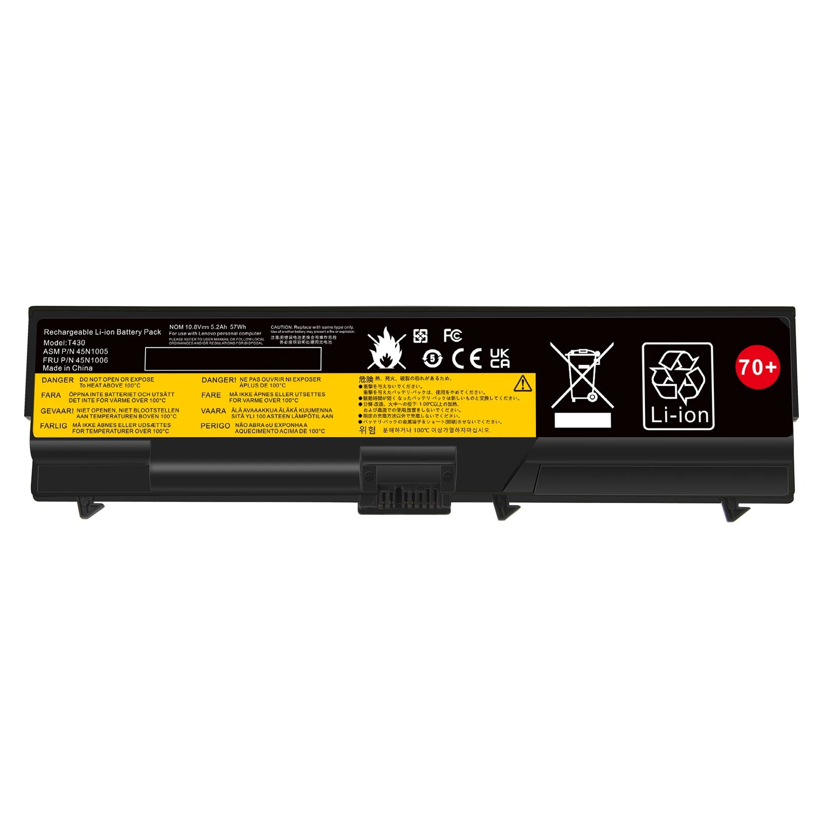 6 Cell T430L Battery For Lenovo ThinkPad L430 W530 L530 45N1001 57Y4186 70+