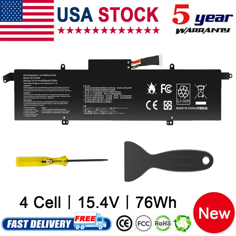 C41N1908 Battery for Asus ROG Zephyrus G14 GA401IU GA401IV GA401II